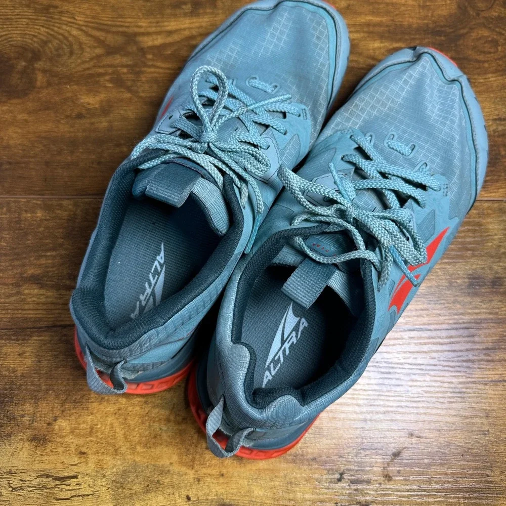 Altra Lone Peak 6 AL0A548E305 Teal Orange Mesh Trail Running Shoe Womens 10.5